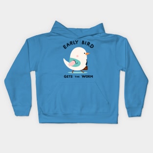 Early Bird Gets The Worm Kids Hoodie